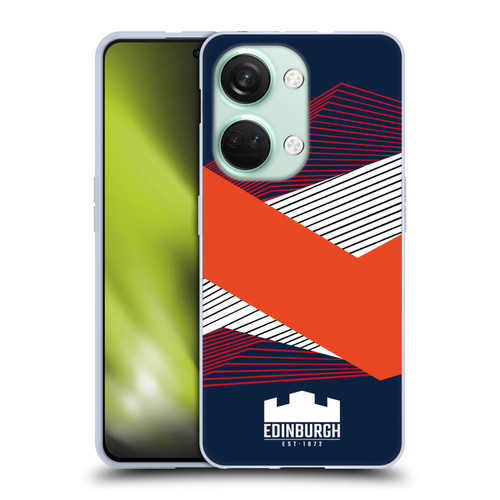 Edinburgh Rugby Graphics Shapes Soft Gel Case for OnePlus Nord 3 5G