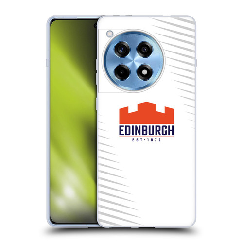 Edinburgh Rugby Graphic Art White Logo Soft Gel Case for OnePlus 12R