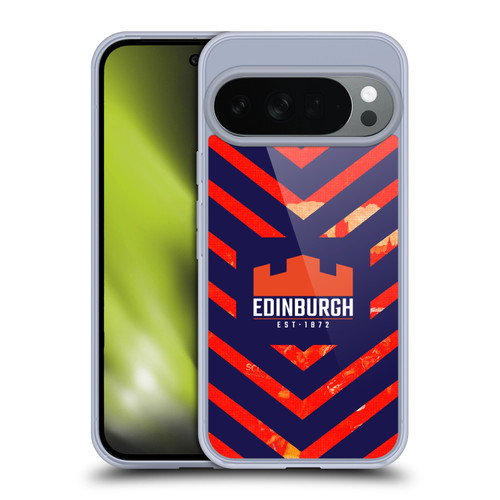 Edinburgh Rugby Graphic Art Orange Pattern Soft Gel Case for Google Pixel 10