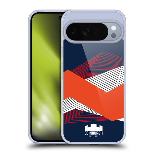 Edinburgh Rugby Graphics Shapes Soft Gel Case for Google Pixel 10 Pro XL