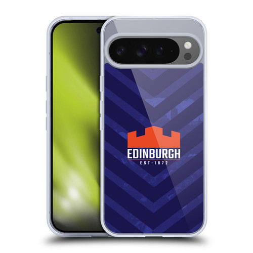 Edinburgh Rugby Graphic Art Blue Pattern Soft Gel Case for Google Pixel 9 Pro XL
