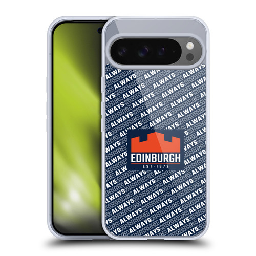 Edinburgh Rugby Graphics Logo Pattern Soft Gel Case for Google Pixel 9 Pro XL