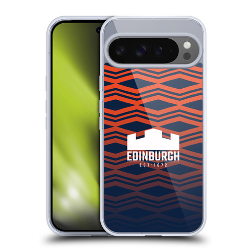 Edinburgh Rugby Graphics Pattern Gradient Soft Gel Case for Google Pixel 9 Pro XL