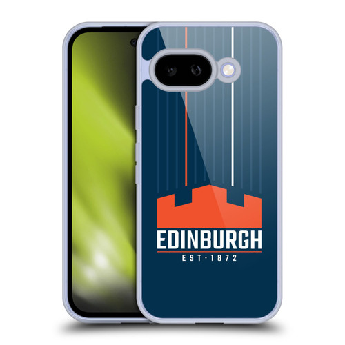 Edinburgh Rugby Logo Art Vertical Stripes Soft Gel Case for Google Pixel 9A