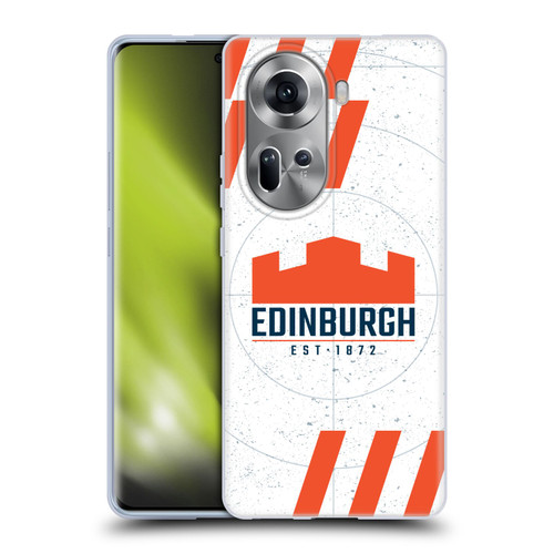 Edinburgh Rugby Logo Art White Soft Gel Case for OPPO Reno11