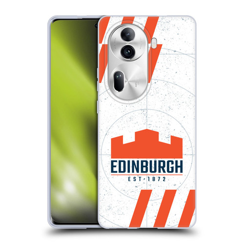 Edinburgh Rugby Logo Art White Soft Gel Case for OPPO Reno11 Pro