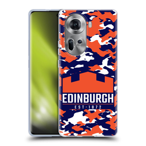 Edinburgh Rugby Logo 2 Camouflage Soft Gel Case for OPPO Reno11