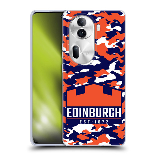 Edinburgh Rugby Logo 2 Camouflage Soft Gel Case for OPPO Reno11 Pro