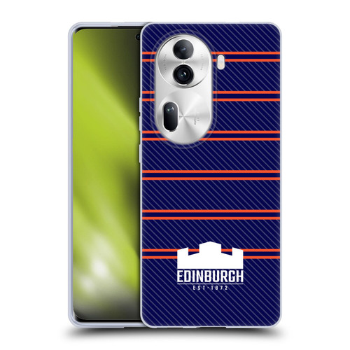 Edinburgh Rugby Logo 2 Stripes Soft Gel Case for OPPO Reno11 Pro
