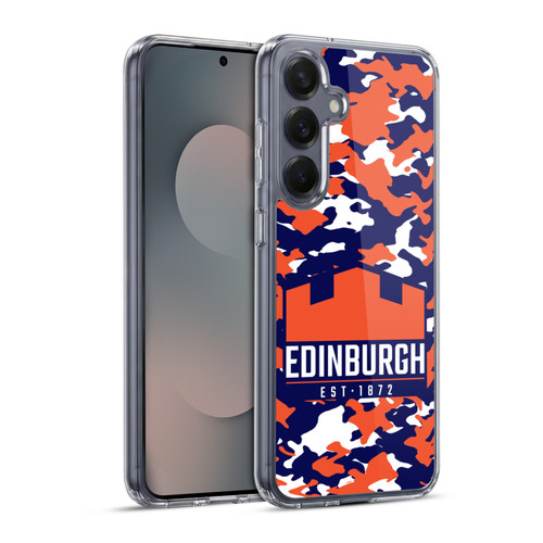 Edinburgh Rugby Logo 2 Camouflage Soft Gel Case for Samsung Galaxy S25+ & MagSafe
