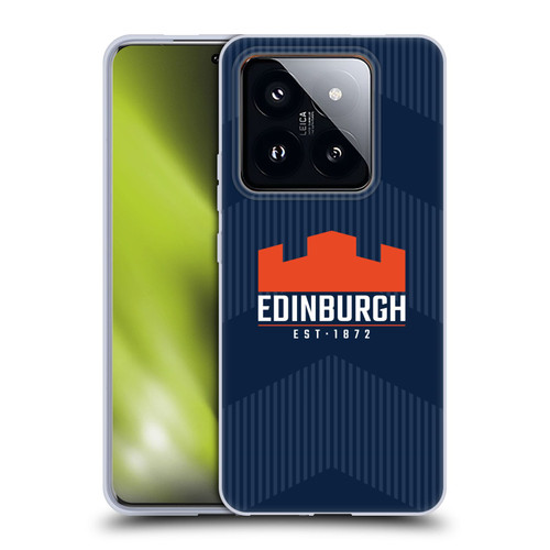Edinburgh Rugby Graphics Lines Soft Gel Case for Xiaomi 14 Pro