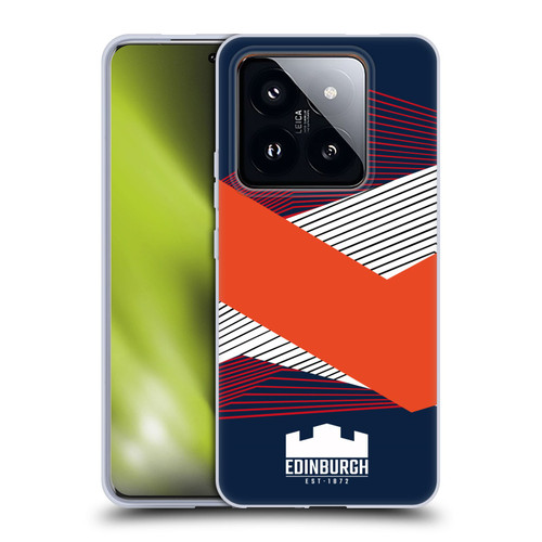 Edinburgh Rugby Graphics Shapes Soft Gel Case for Xiaomi 14 Pro