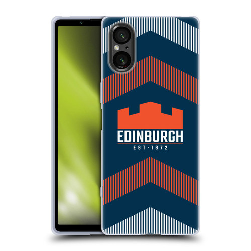 Edinburgh Rugby Logo Art Lines Soft Gel Case for Sony Xperia 5 V 5G