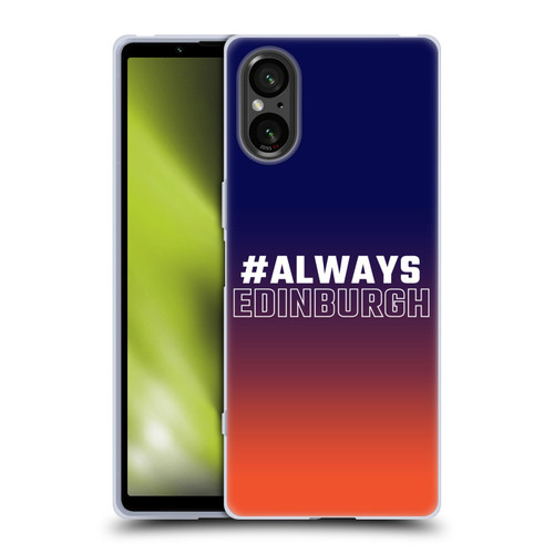 Edinburgh Rugby Logo 2 Gradient Edinburgh Soft Gel Case for Sony Xperia 5 V 5G