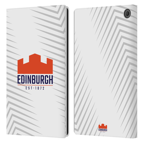 Edinburgh Rugby Graphic Art White Logo Leather Book Wallet Case Cover For Amazon Fire Max 11 2023