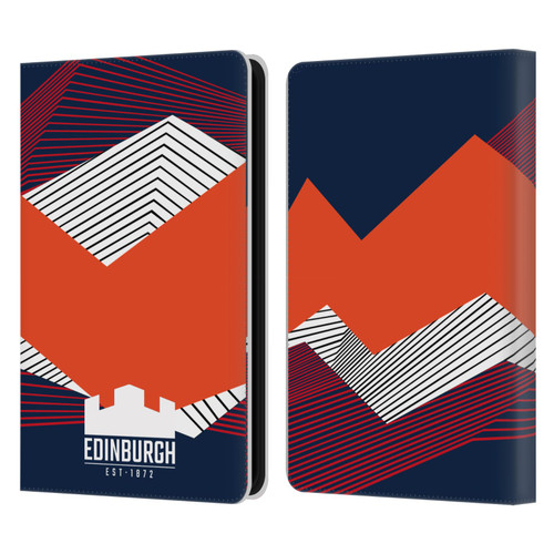 Edinburgh Rugby Graphics Shapes Leather Book Wallet Case Cover For Amazon Kindle 11th Gen (2024)