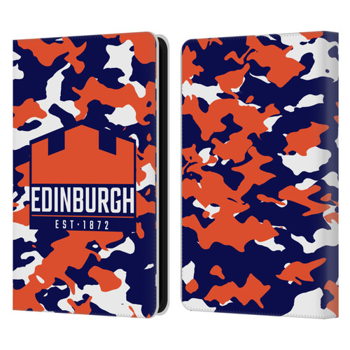 Edinburgh Rugby Logo 2 Camouflage Leather Book Wallet Case Cover For Amazon Kindle 11th Gen (2024)