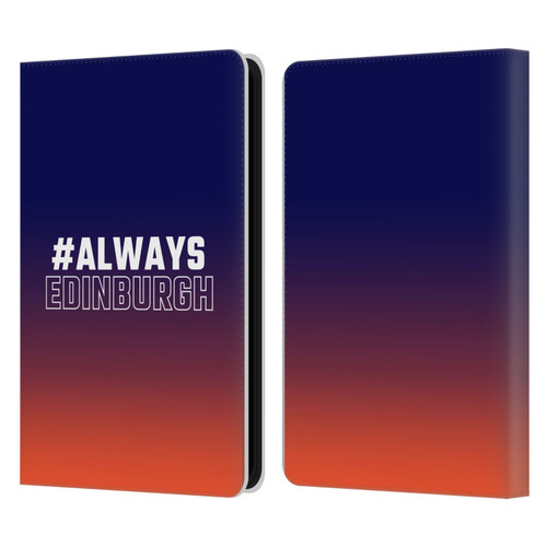 Edinburgh Rugby Logo 2 Gradient Edinburgh Leather Book Wallet Case Cover For Amazon Kindle 11th Gen (2024)