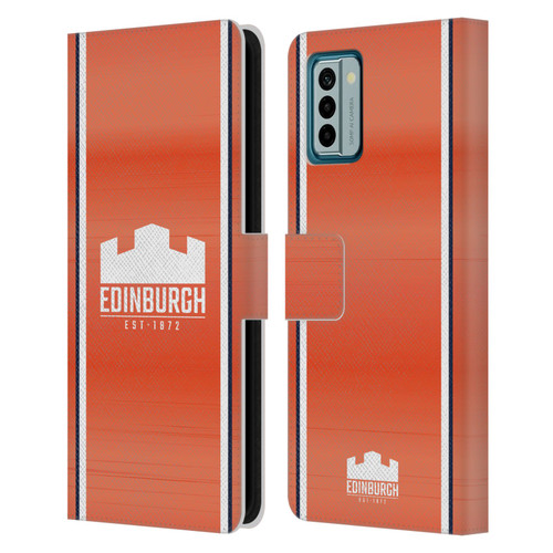 Edinburgh Rugby 2024/25 Crest Kit Away Leather Book Wallet Case Cover For Nokia G42