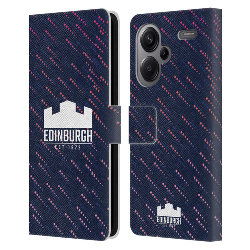 Edinburgh Rugby 2024/25 Crest Kit Training Leather Book Wallet Case Cover For Xiaomi Redmi Note 13 Pro Plus 5G