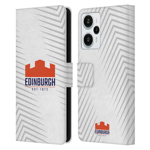 Edinburgh Rugby Graphic Art White Logo Leather Book Wallet Case Cover For Xiaomi Redmi Note 12T