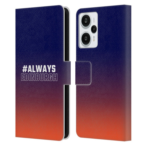Edinburgh Rugby Logo 2 Gradient Edinburgh Leather Book Wallet Case Cover For Xiaomi Redmi Note 12T