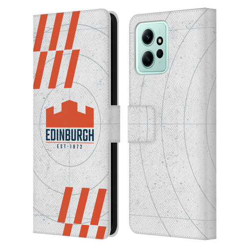 Edinburgh Rugby Logo Art White Leather Book Wallet Case Cover For Xiaomi Redmi 12