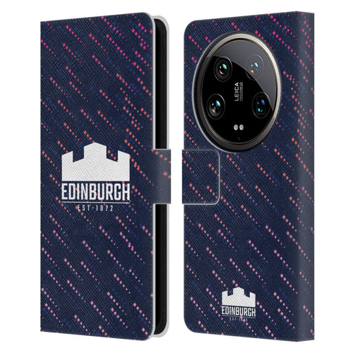 Edinburgh Rugby 2024/25 Crest Kit Training Leather Book Wallet Case Cover For Xiaomi 14 Ultra