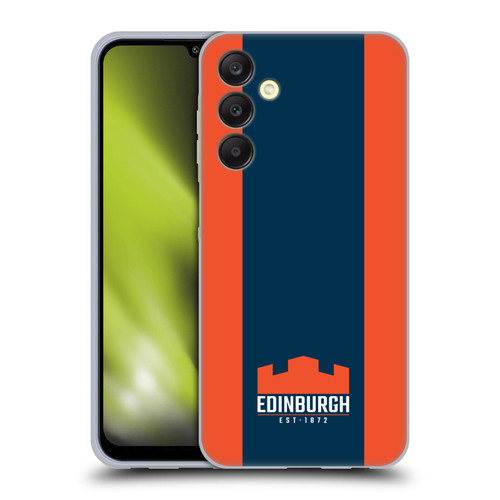 Edinburgh Rugby Logo Art Stripes Soft Gel Case for Samsung Galaxy A25 5G