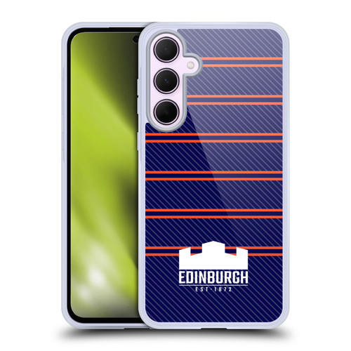 Edinburgh Rugby Logo 2 Stripes Soft Gel Case for Samsung Galaxy A35 5G