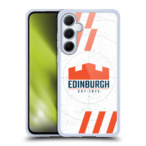 Edinburgh Rugby Logo Art White Soft Gel Case for Samsung Galaxy A55 5G