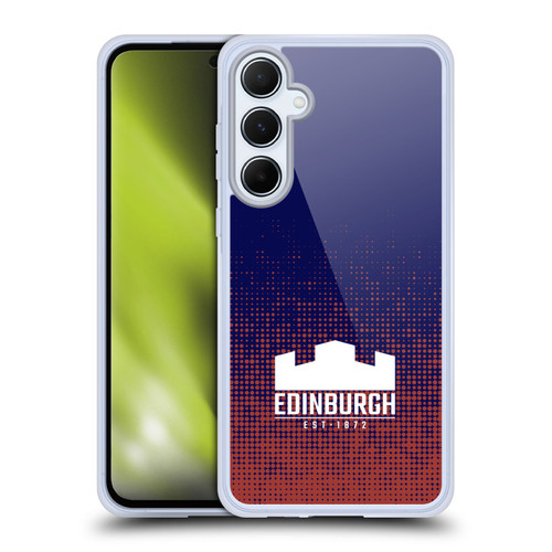 Edinburgh Rugby Logo 2 Halftone Soft Gel Case for Samsung Galaxy A55 5G