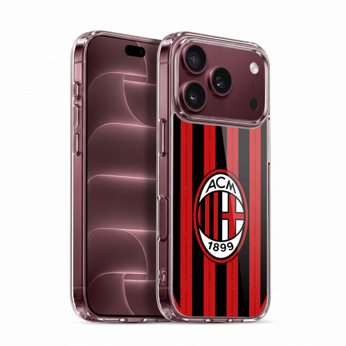 AC Milan 2024/25 Crest Kit Home Soft Gel Case for Apple iPhone 18 Pro