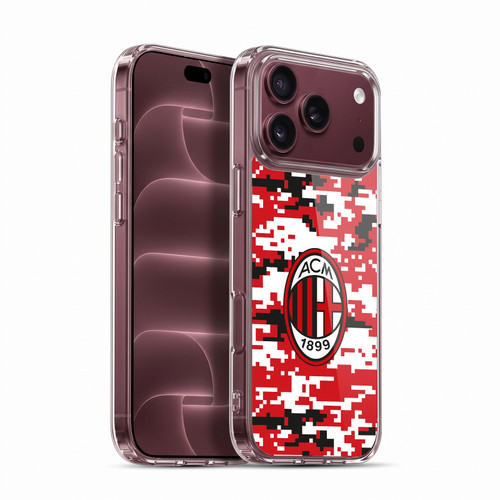 AC Milan Crest Patterns Digital Camouflage Soft Gel Case for Apple iPhone 18 Pro Max