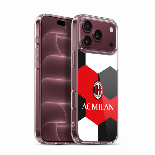 AC Milan Crest Ball Soft Gel Case for Apple iPhone 18 Pro Max