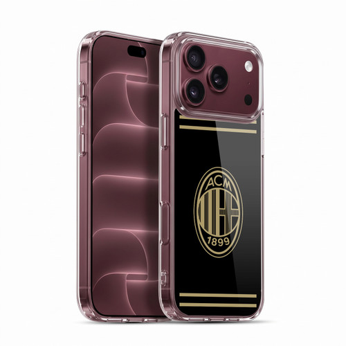AC Milan Crest Black And Gold Soft Gel Case for Apple iPhone 18 Pro Max
