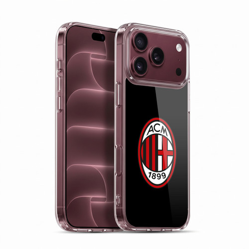 AC Milan Crest Full Colour Black Soft Gel Case for Apple iPhone 18 Pro Max