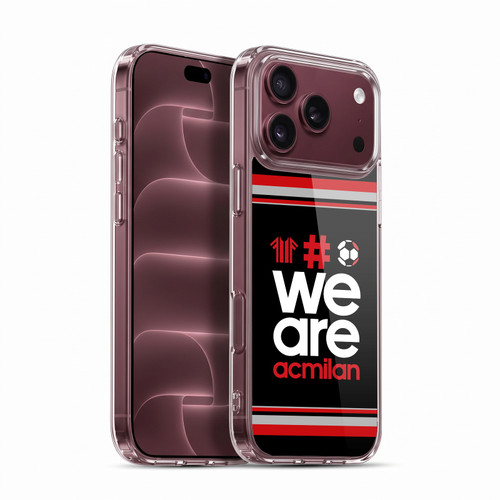 AC Milan Crest Stripes 2 Soft Gel Case for Apple iPhone 18 Pro Max
