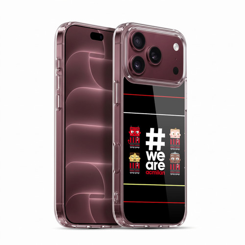 AC Milan Crest Stripes 3 Soft Gel Case for Apple iPhone 18 Pro Max
