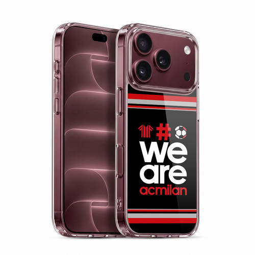 AC Milan Crest Stripes 2 Soft Gel Case for Apple iPhone 18 Pro