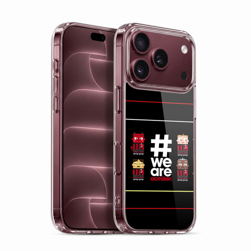 AC Milan Crest Stripes 3 Soft Gel Case for Apple iPhone 18 Pro
