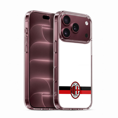 AC Milan Crest White Soft Gel Case for Apple iPhone 18 Pro
