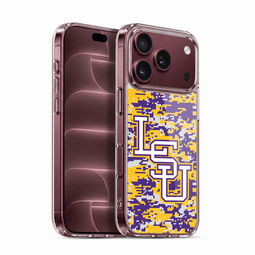 Louisiana State University LSU Louisiana State University LSU Digital Camouflage Soft Gel Case for Apple iPhone 18 Pro