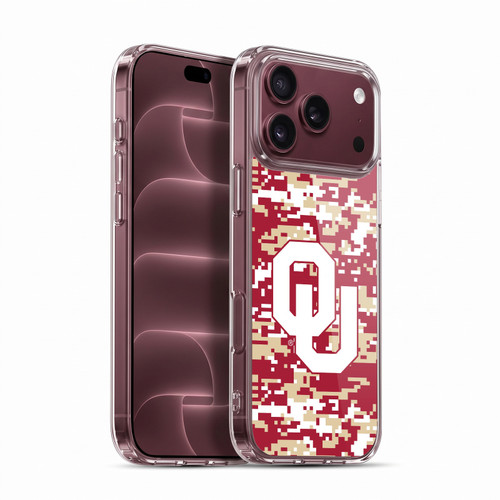University of Oklahoma OU The University of Oklahoma Digital Camouflage Soft Gel Case for Apple iPhone 18 Pro Max