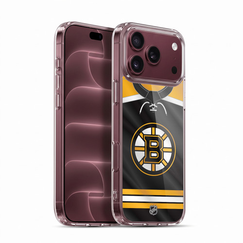 NHL Boston Bruins Jersey Soft Gel Case for Apple iPhone 18 Pro Max