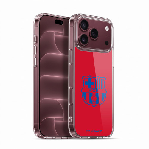 FC Barcelona Crest Patterns Red Soft Gel Case for Apple iPhone 18 Pro Max