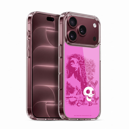 Corpse Bride Key Art Pink Distressed Look Soft Gel Case for Apple iPhone 18 Pro