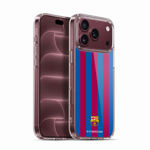 FC Barcelona Crest Stripes Soft Gel Case for Apple iPhone 18 Pro Max