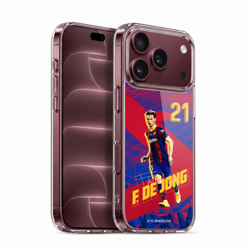 FC Barcelona 2020/21 First Team Group 1 Frenkie De Jong Soft Gel Case for Apple iPhone 18 Pro