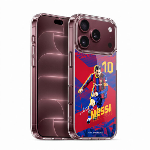 FC Barcelona 2020/21 First Team Group 1 Lionel Messi Soft Gel Case for Apple iPhone 18 Pro